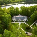 A photo overlooking a residential building at Rose Hill Center