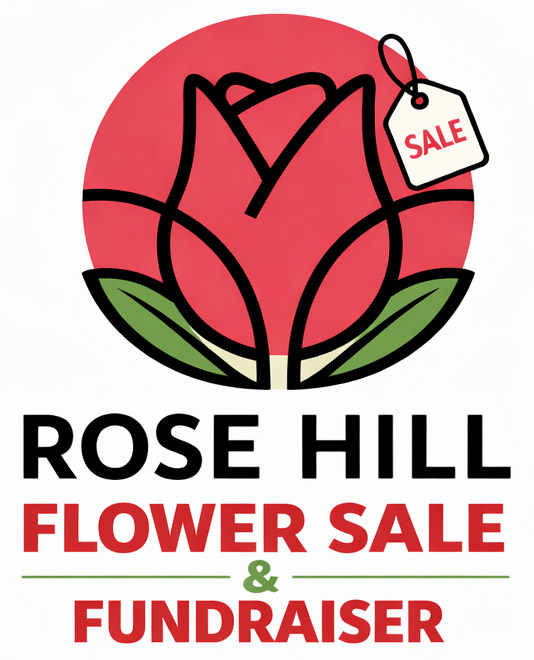 Rose Hill Flower Sale and Fundraiser logo